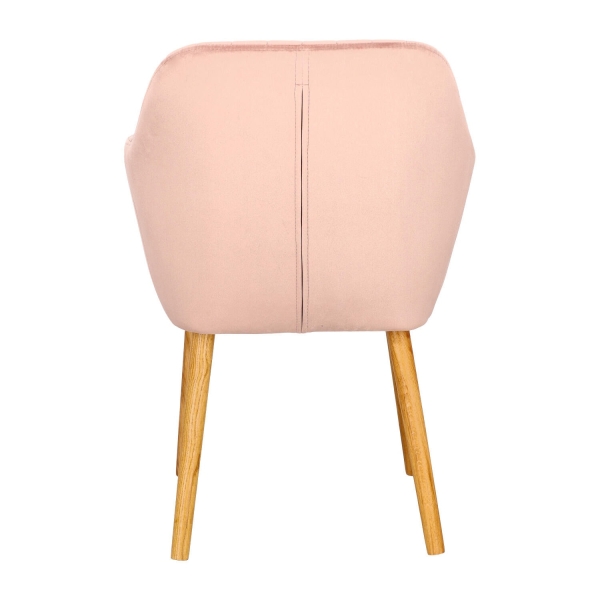 Krzesło Emilia Velvet dusty rose - ACTONA