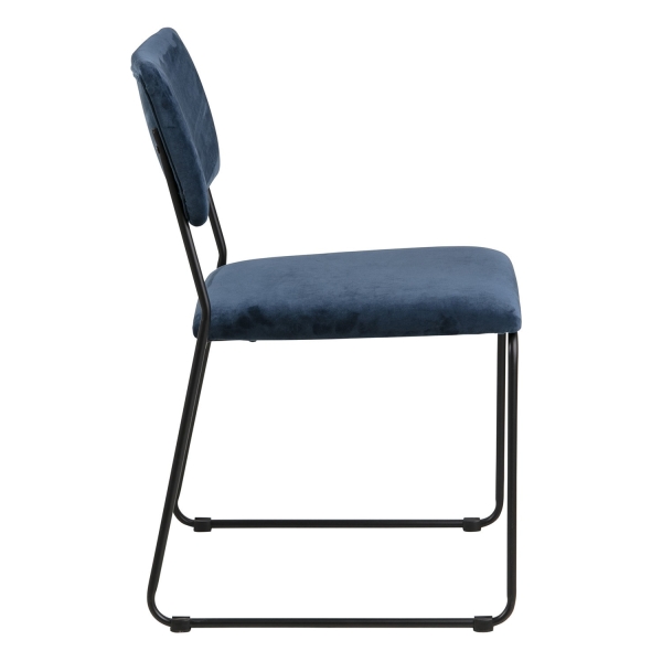 Krzesło Cornelia VIC Navy Blue - ACTONA