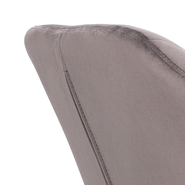 Krzesło Emilia Velvet dark grey/black - ACTONA