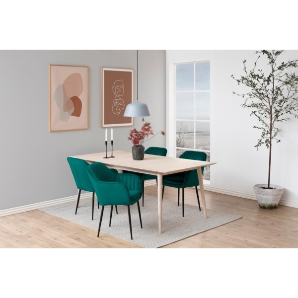 Krzesło Emilia Velvet bottle green/black - ACTONA