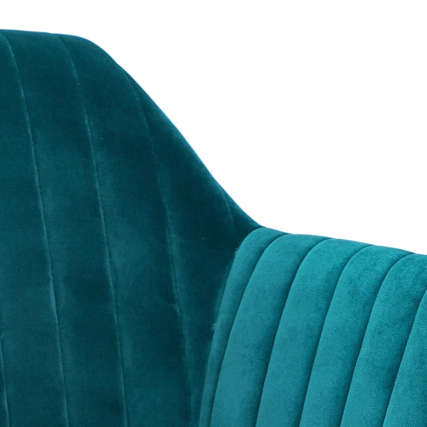 Krzesło Emilia Velvet bottle green/black - ACTONA