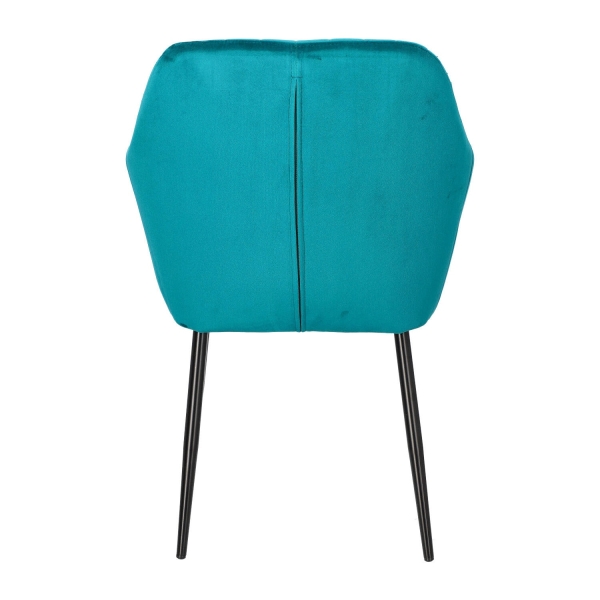Krzesło Emilia Velvet bottle green/black - ACTONA