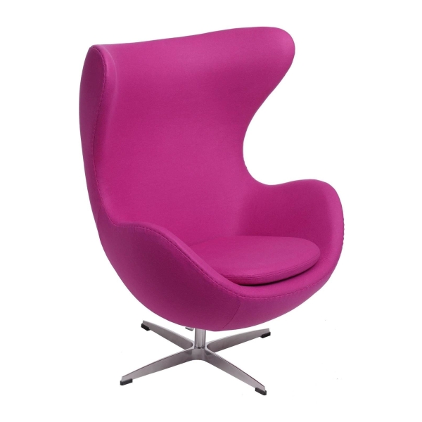 Fotel Jajo amarantowy kaszmir 39 Premium - D2 DESIGN