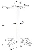 Podstawa stolika żeliwna SH-5009-2/B