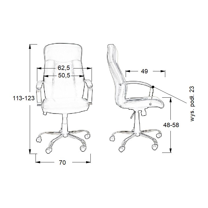 Fotel obrotowy ZN-9152 CZARNY