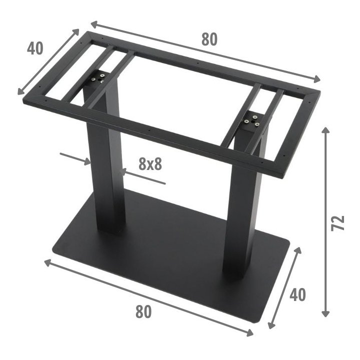 Podstawa do stolika metalowa SH-5003-3/B