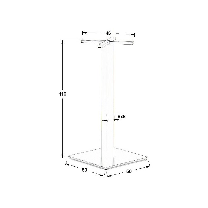 Podstawa do stolika metalowa SH-5002-6/H/B