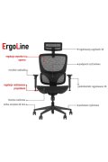 Fotel ErgoNew S1 siedzisko siatkowe