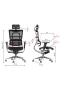 Fotel ErgoNew S8 siedzisko siatkowe