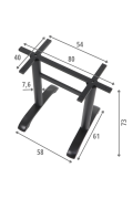 Podstawa do stolika metalowa SH-5036/B