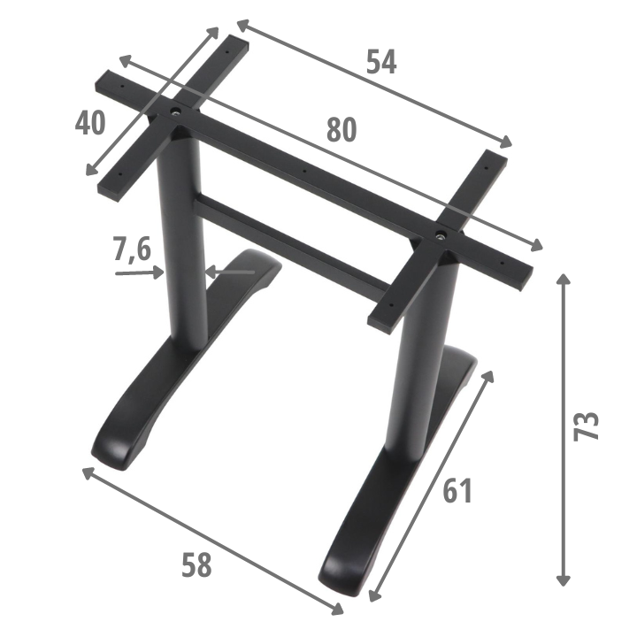 Podstawa do stolika metalowa SH-5036/B