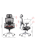 Fotel ErgoNew A1 siedzisko siatkowe