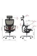 Fotel ErgoNew S1A(2) siedzisko siatkowe