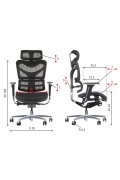 Fotel ErgoNew S7(2) siedzisko siatkowe
