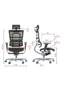 Fotel ErgoNew S8(2) siedzisko siatkowe