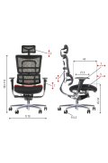 Fotel ErgoNew S8(2) siedzisko tkaninowe