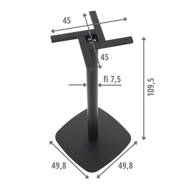 Podstawa do stolika metalowa SH-3050-3/H/B
