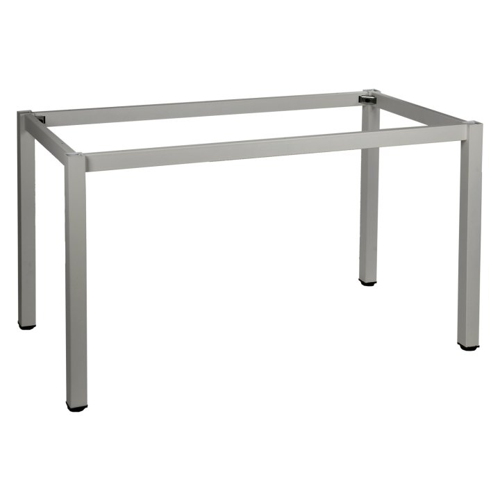Stelaż biurka z nogą kwadratową NY-A057/156/K - 156x76 cm, alu