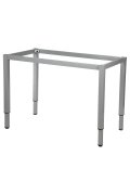 Stelaż biurka z nogą kwadratową NY-A057/K regulowany - 116x66 cm, alu