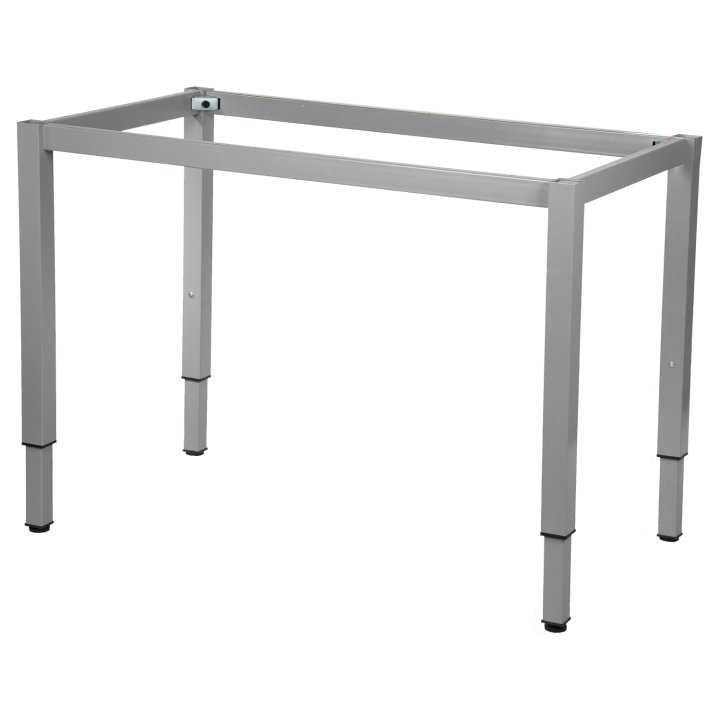 Stelaż biurka z nogą kwadratową NY-A057/K regulowany - 116x66 cm, alu