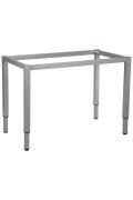 Stelaż biurka z nogą kwadratową NY-A057/K regulowany - 156x66 cm, alu