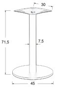 Podstawa do stolika metalowa SH-2010-2/B - ∅ 45 cm