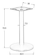 Podstawa do stolika metalowa SH-4003-1/B - ∅ 42,5 cm
