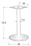 Podstawa do stolika metalowa SH-4004-1/B - ∅ 45 cm