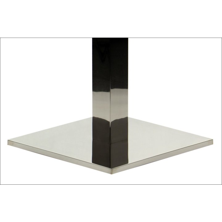 Podstawa do stolika ze stali nierdzewnej SH-2002-1/P/8 polerowana - 45x45 cm
