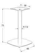 Podstawa do stolika metalowa SH-3050-2/A - 45x45 cm