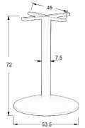Podstawa do stolika metalowa SH-4003-7/B - ∅ 53,5 cm