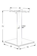 Podstawa do stolika metalowa SH-5002-7/B - 55x55 cm