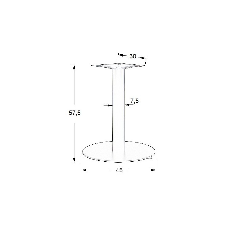 Podstawa do stolika metalowa SH-5001-5/L/B - ∅ 45 cm