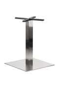 Podstawa do stolika ze stali nierdzewnej SH-3002-7/S szczotkowana - 55x55 cm