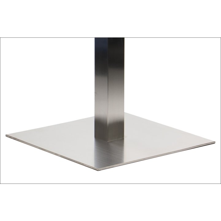 Podstawa do stolika ze stali nierdzewnej SH-3002-7/S szczotkowana - 55x55 cm