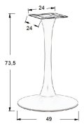 Podstawa do stolika metalowa SH-9108-1/B - ∅ 49 cm