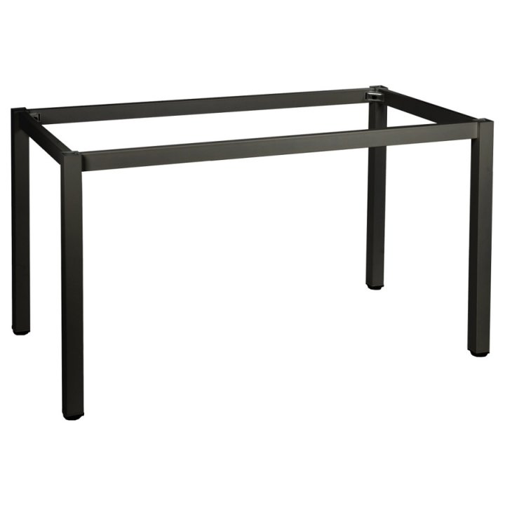 Stelaż biurka z nogą kwadratową NY-A057/156/K - 156x76 cm, czarny
