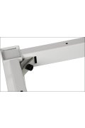 Stelaż biurka z nogą kwadratową NY-A057/116/K - 116x56 cm, alu