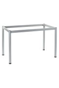 Stelaż biurka z nogą okrągłą NY-A057/136/O - 136x66 cm, alu