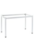 Stelaż biurka z nogą okrągłą NY-A057/136/O - 136x66 cm, biały