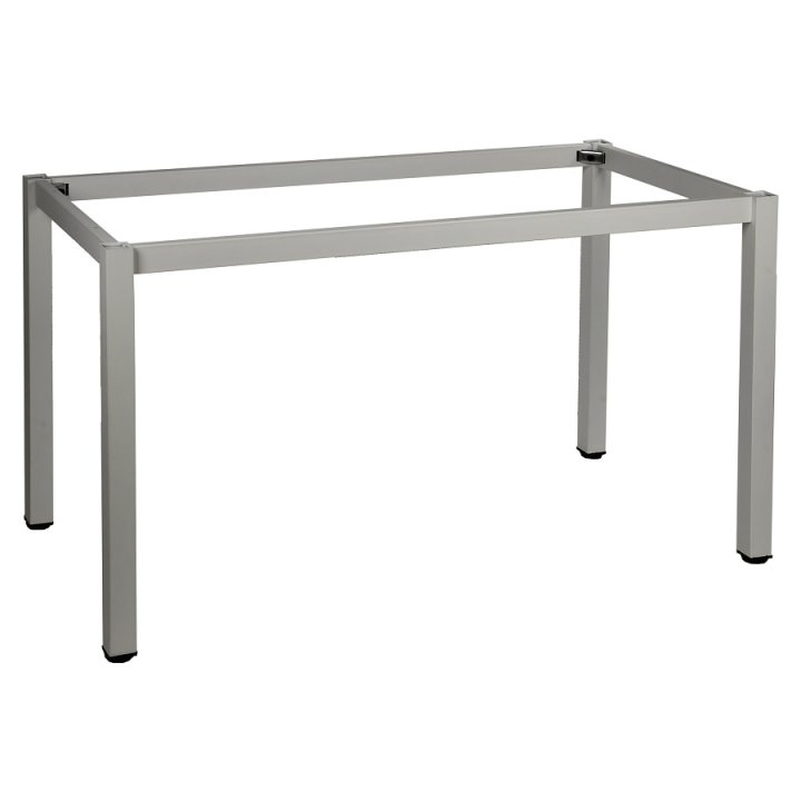 Stelaż biurka z nogą kwadratową NY-A057/116/K - 116x66 cm, alu