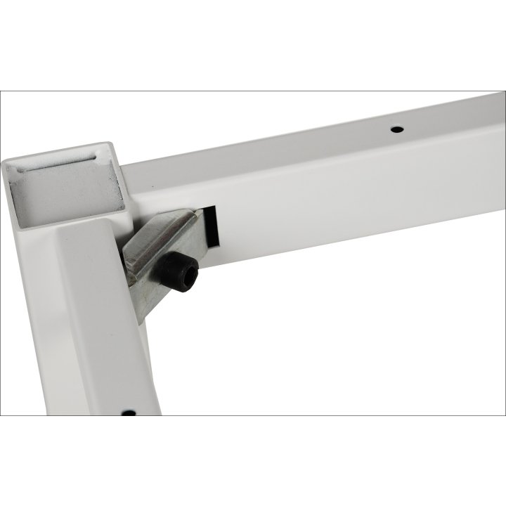 Stelaż biurka z nogą kwadratową NY-A057/136/K - 136x66 cm, alu