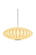 Lampa wisząca SILK FLAT biała 50 cm - nowoczesna i minimalistyczna