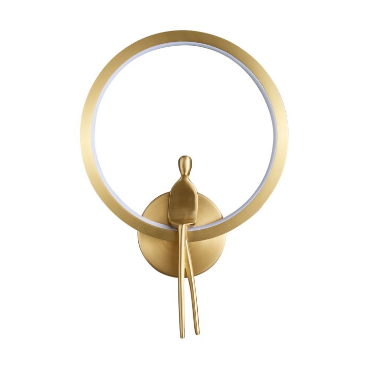 Lampa ścienna LED AMICI RING LED złota 27 cm