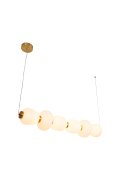 Lampa wisząca BRILLA-6 LED biało-złota 125 cm