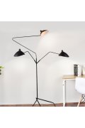 Lampa podłogowa CRANE-3F czarna 210 cm