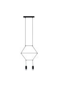 Lampa wisząca LINEA-2 czarna 35 cm