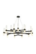 Lampa wisząca CANDELA-15 czarna 120 cm