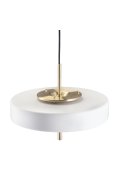 Lampa wisząca ARTDECO biało - złota 35 cm do salonu