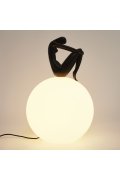Lampa stołowa WOMAN-2 czarna 35 cm